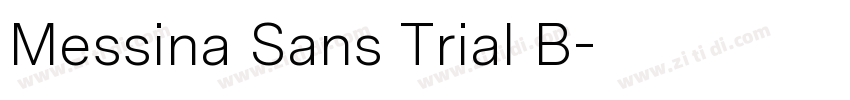 Messina Sans Trial B字体转换